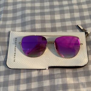 Quay Australia Purple Aviator Sunglasses